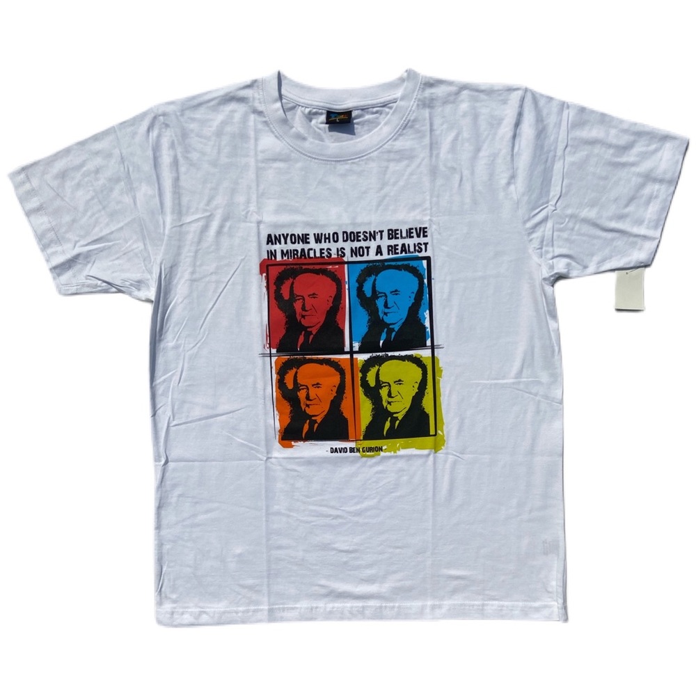 White Politician graphic image T-shirt
